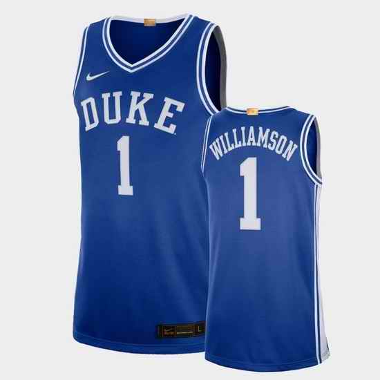 Men Duke Blue Devils Zion Williamson College Basketball Royal Alumni Player Limited Jersey